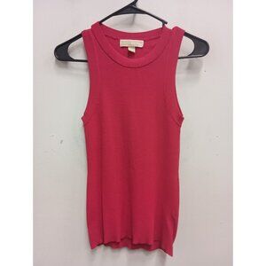 Michael Michael Kors Womens Tank Top Size Small Hot Pink Ribbed Knit Stretch